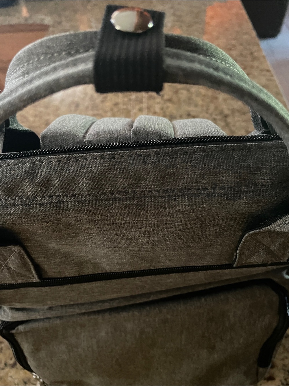 Minimalist Gray Men's Backpack - Classic Daily Carry - Picture 3 of 5